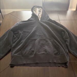 Champion Light Gray Pullover Hoodie with Logo Tag